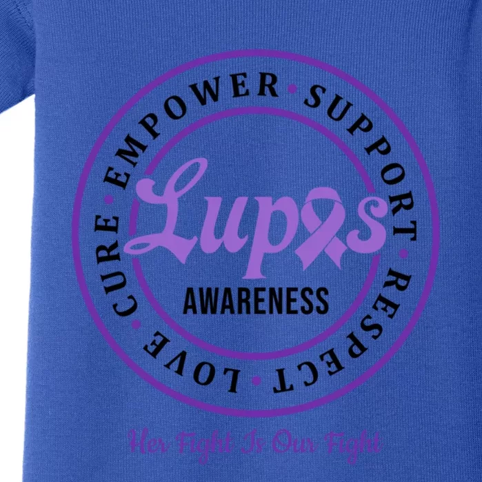 Lupus Awareness Support Team Gift Baby Bodysuit