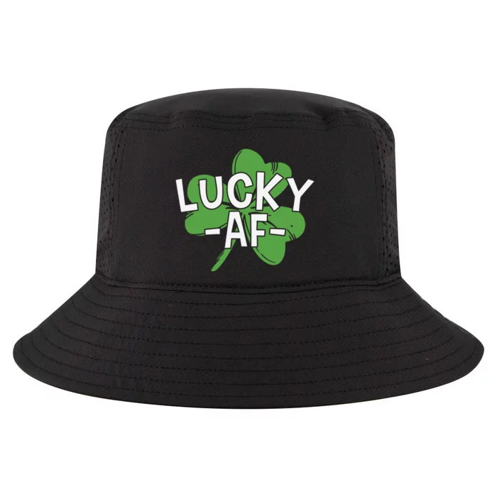 Lucky Af St Patricks Day Cool Comfort Performance Bucket Hat