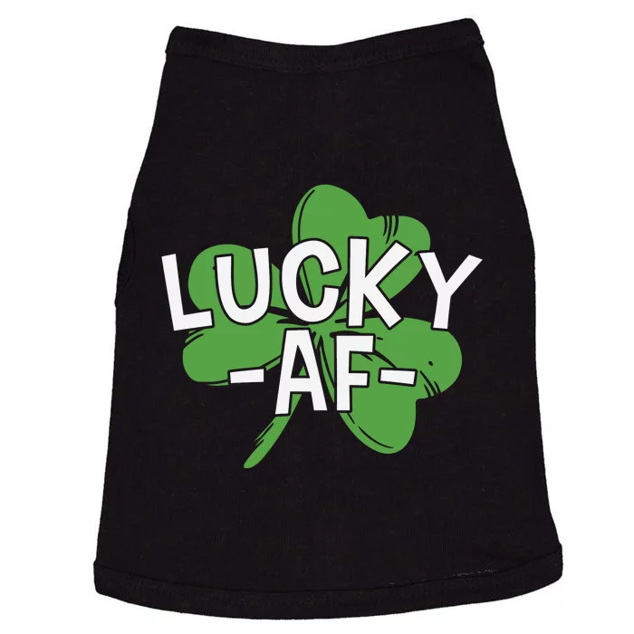 Lucky Af St Patricks Day Doggie Tank