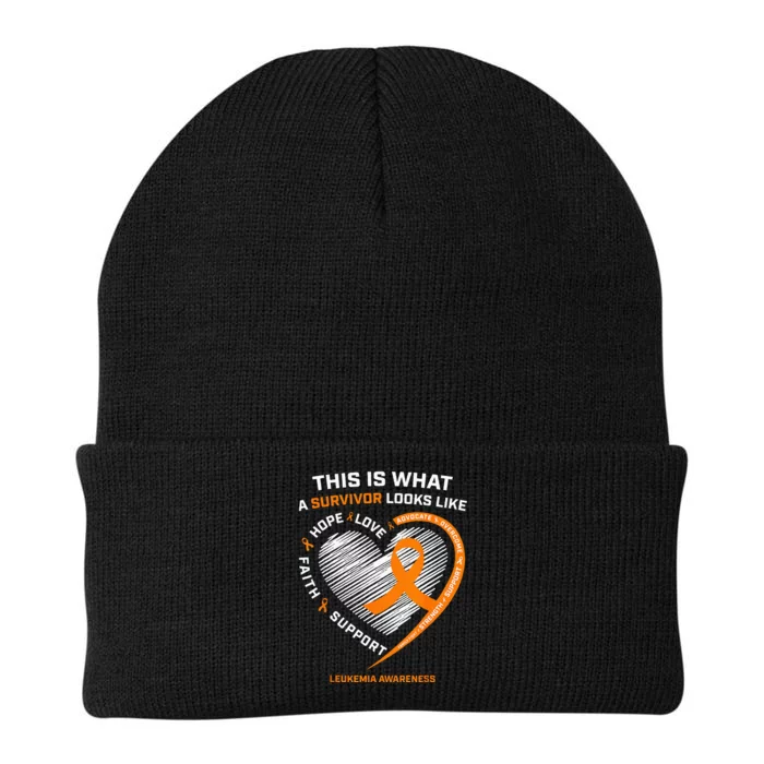 Leukemia Awareness Survivor Gifts Knit Cap Winter Beanie