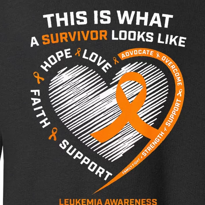 Leukemia Awareness Survivor Gifts Toddler Sweatshirt