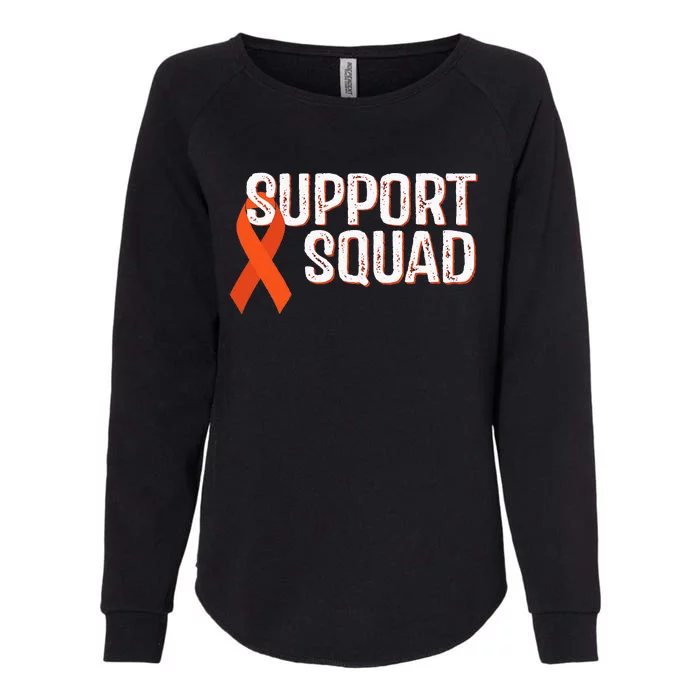 Leukemia Awareness Support Squad Womens California Wash Sweatshirt