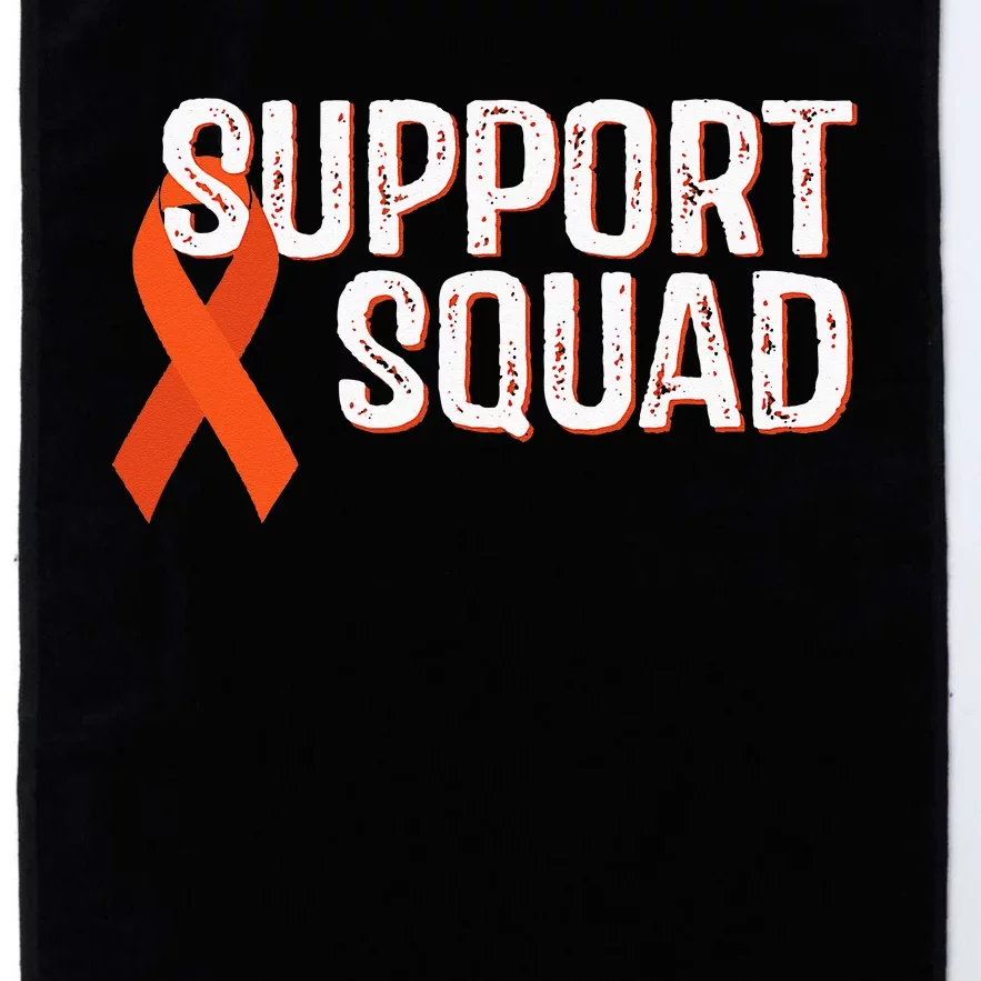 Leukemia Awareness Support Squad Platinum Collection Golf Towel