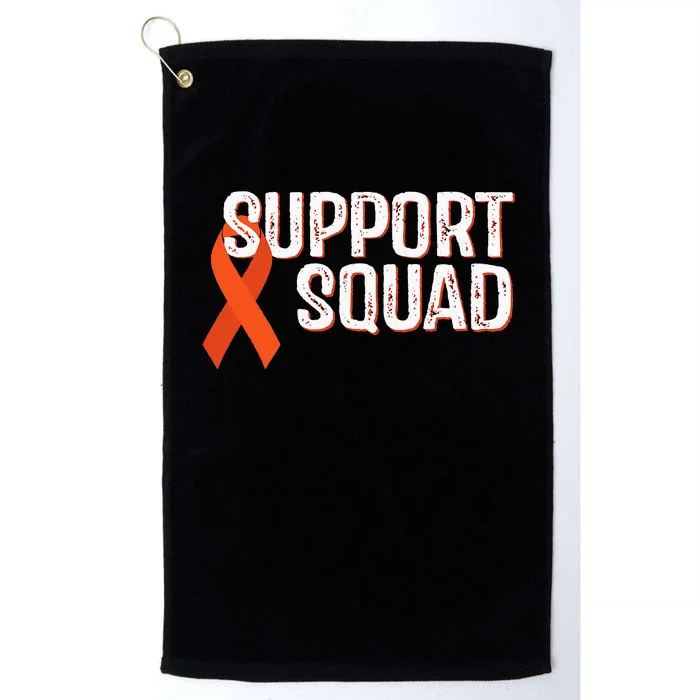 Leukemia Awareness Support Squad Platinum Collection Golf Towel