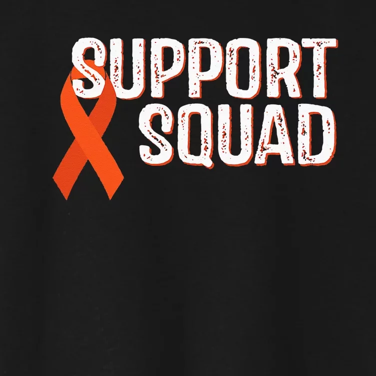 Leukemia Awareness Support Squad Women's Crop Top Tee