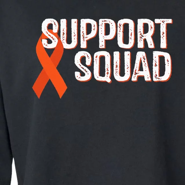 Leukemia Awareness Support Squad Cropped Pullover Crew