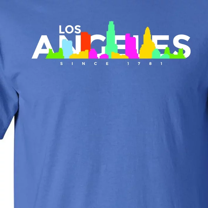 Los Angeles Skyline Since 1781 Tall T-Shirt