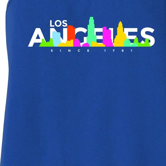 Los Angeles Skyline Since 1781 Women's Racerback Tank