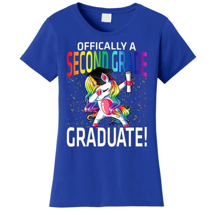 Ly A Second Grade Graduate Unicorn Gift Women's T-Shirt