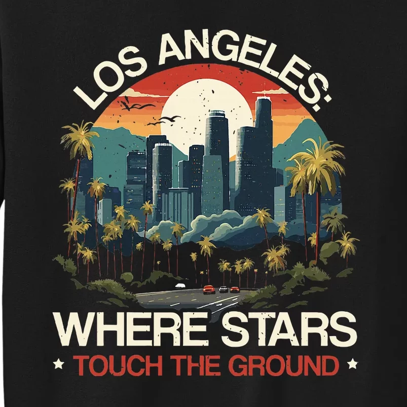 Los Angeles State California Usa America United States Tall Sweatshirt