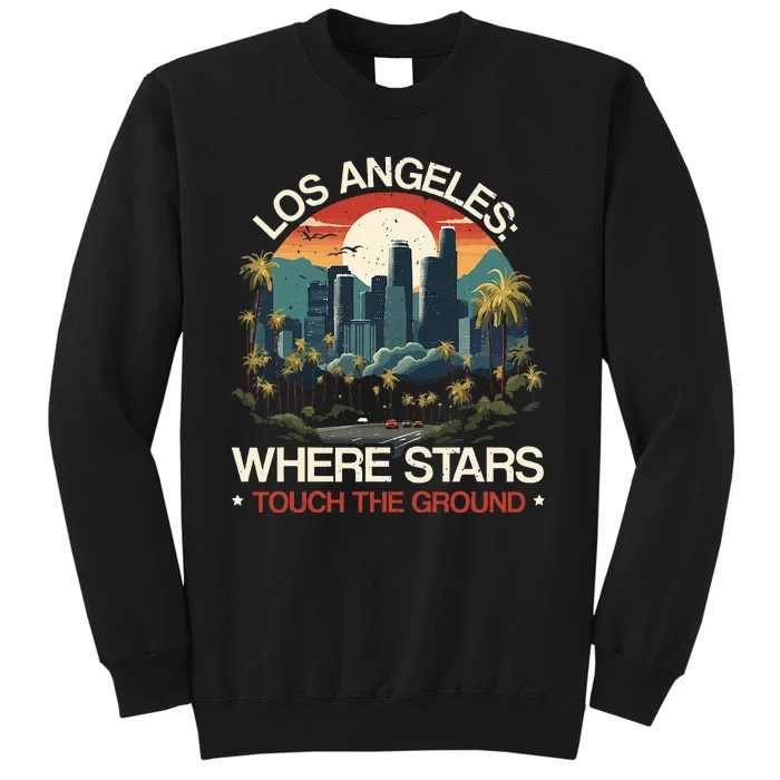 Los Angeles State California Usa America United States Tall Sweatshirt