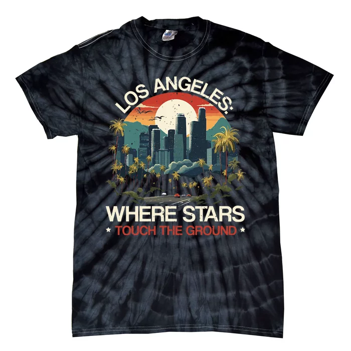 Los Angeles State California Usa America United States Tie-Dye T-Shirt