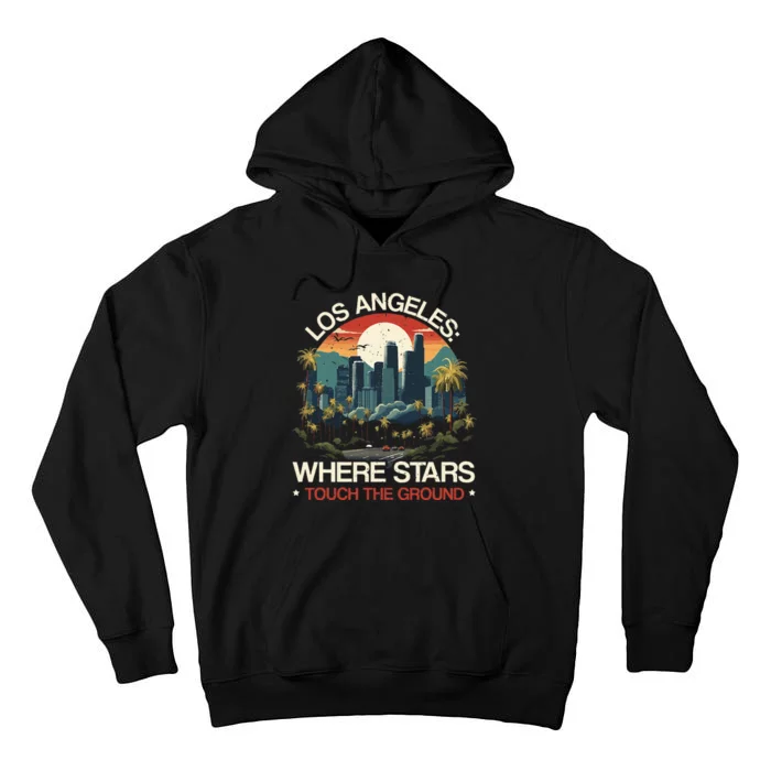 Los Angeles State California Usa America United States Tall Hoodie