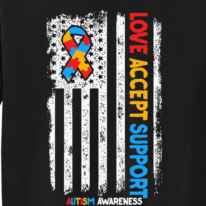 Love Accept Support Autism awareness Sweatshirt