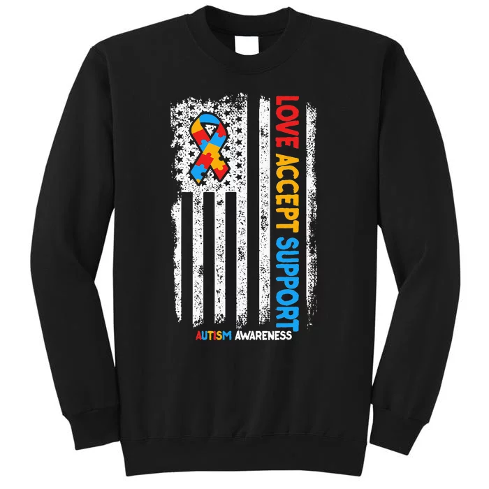 Love Accept Support Autism awareness Sweatshirt