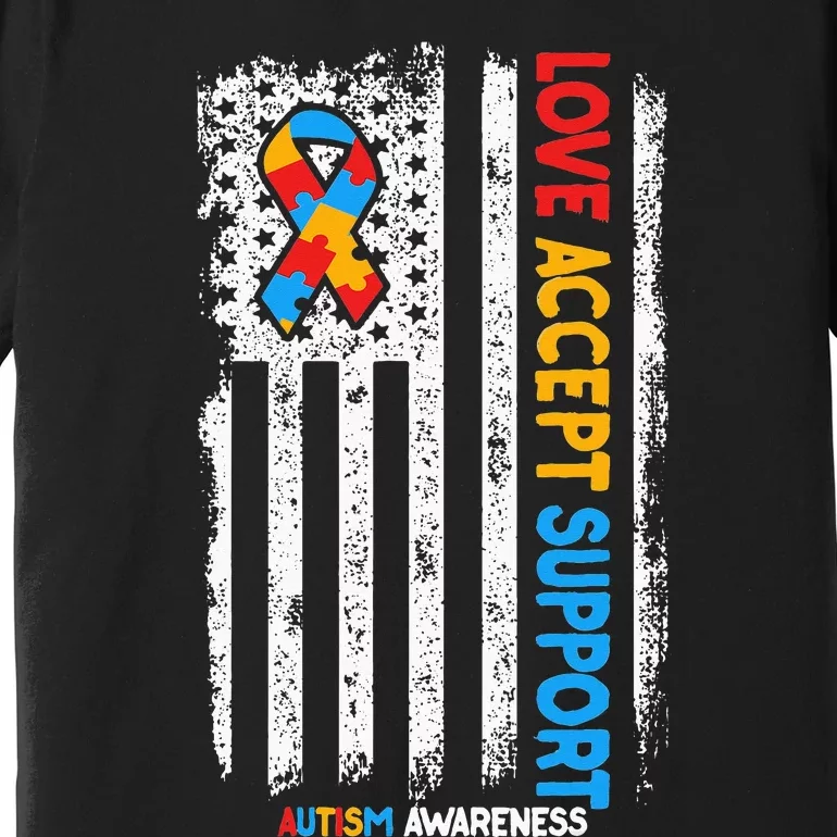 Love Accept Support Autism awareness Premium T-Shirt