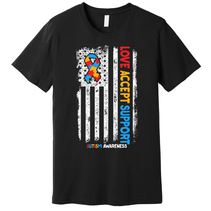 Love Accept Support Autism awareness Premium T-Shirt