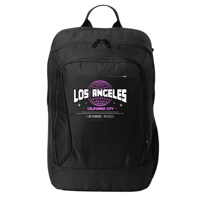 Los Angeles Slogan Retro Style City Backpack