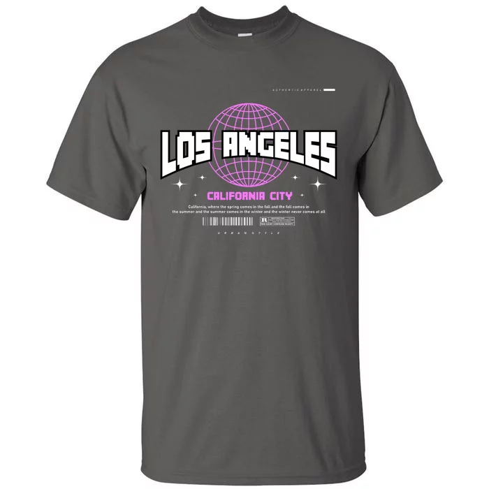 Los Angeles Slogan Retro Style Tall T-Shirt