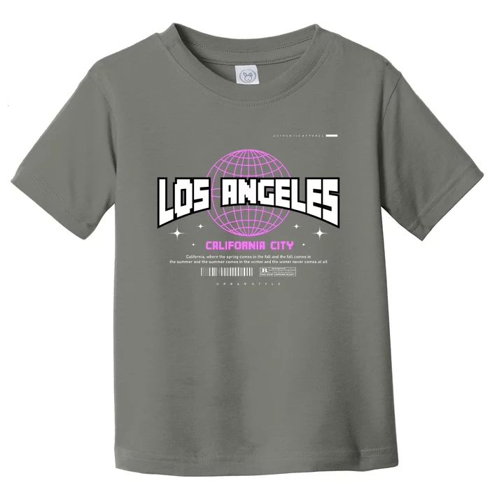 Los Angeles Slogan Retro Style Toddler T-Shirt