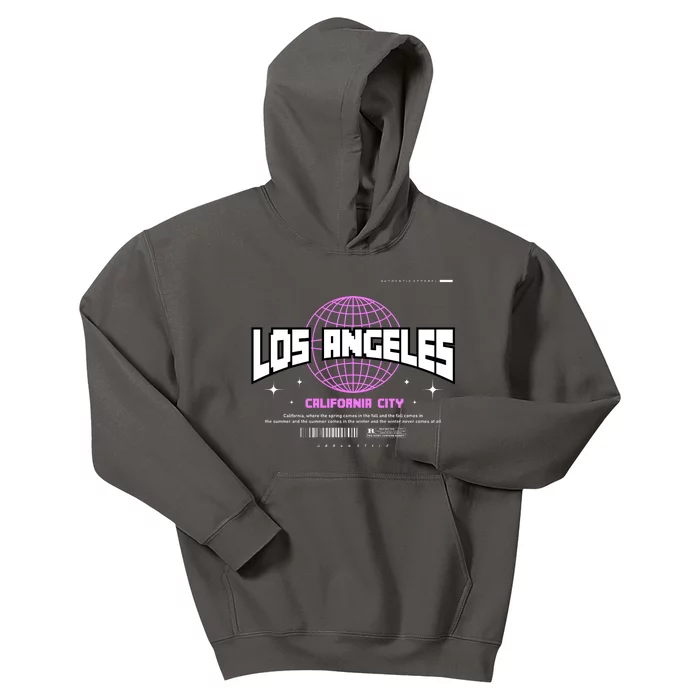 Los Angeles Slogan Retro Style Kids Hoodie