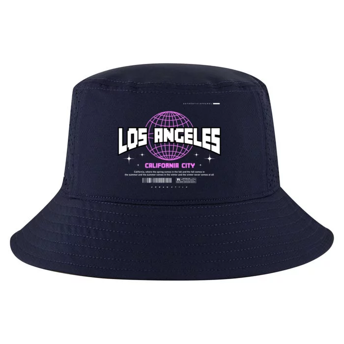 Los Angeles Slogan Retro Style Cool Comfort Performance Bucket Hat