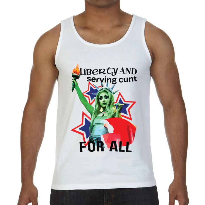 Liberty And Serving Cunt For All Comfort Colors® Tank Top