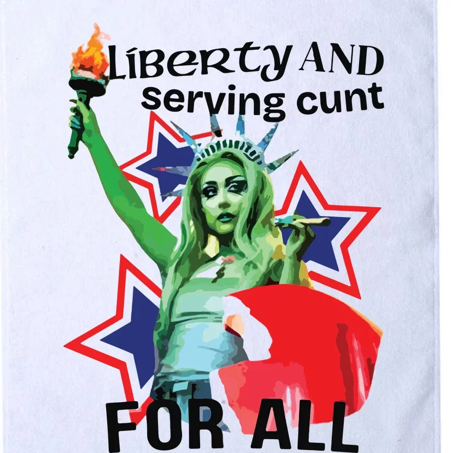 Liberty And Serving Cunt For All Platinum Collection Golf Towel