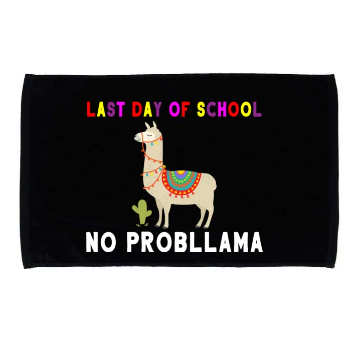 Last Day Of School No ProbLLama Microfiber Hand Towel