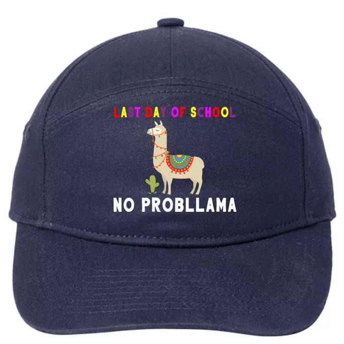 Last Day Of School No ProbLLama 7-Panel Snapback Hat