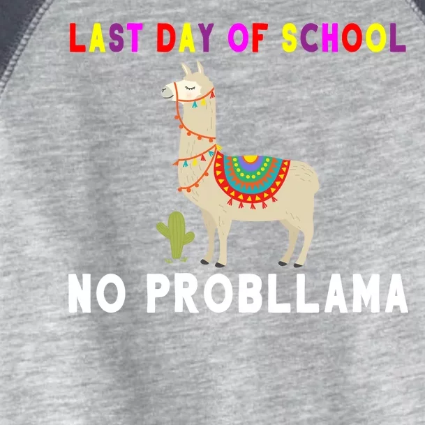 Last Day Of School No ProbLLama Toddler Fine Jersey T-Shirt