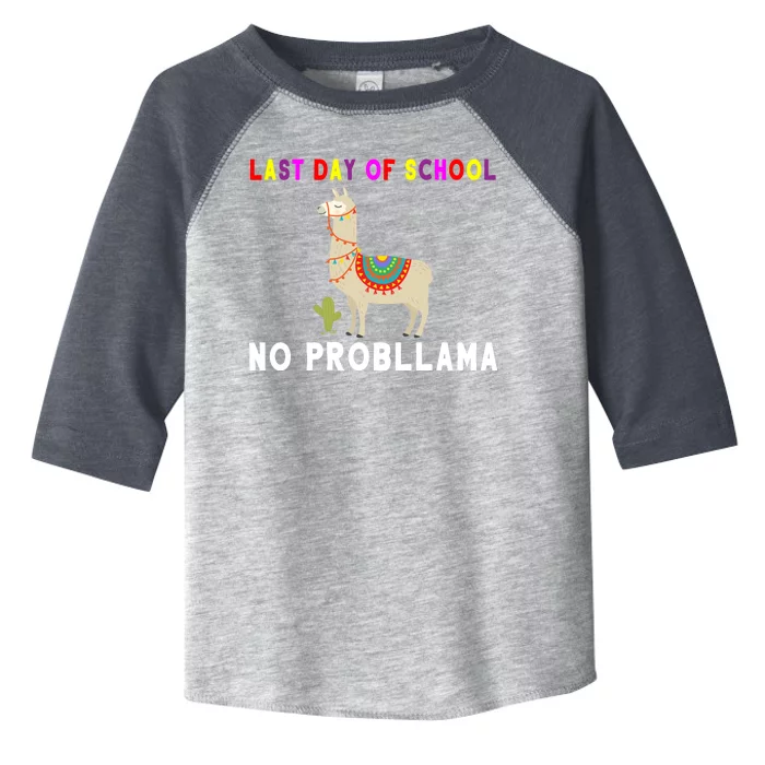 Last Day Of School No ProbLLama Toddler Fine Jersey T-Shirt