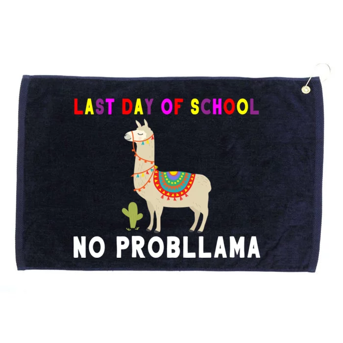 Last Day Of School No ProbLLama Grommeted Golf Towel