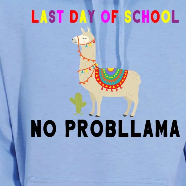 Last Day Of School No ProbLLama Unisex Surf Hoodie