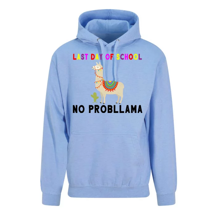 Last Day Of School No ProbLLama Unisex Surf Hoodie