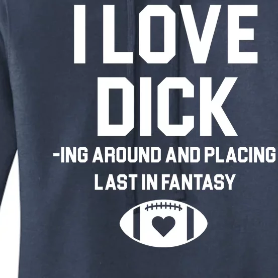 Last Place Fantasy Football Funny Women's Pullover Hoodie