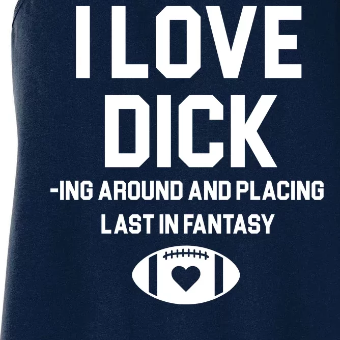 Last Place Fantasy Football Funny Women's Racerback Tank