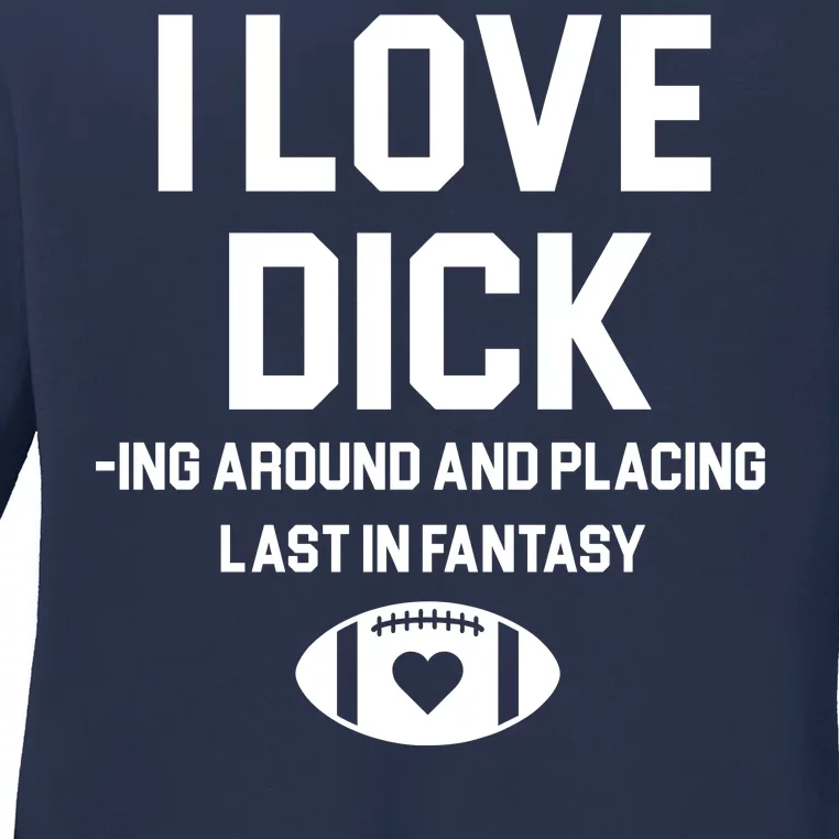 Last Place Fantasy Football Funny Ladies Long Sleeve Shirt