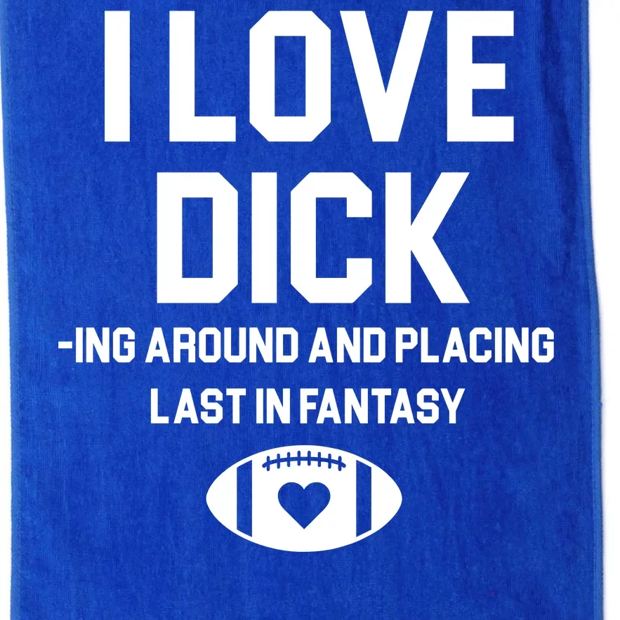 Last Place Fantasy Football Funny Platinum Collection Golf Towel