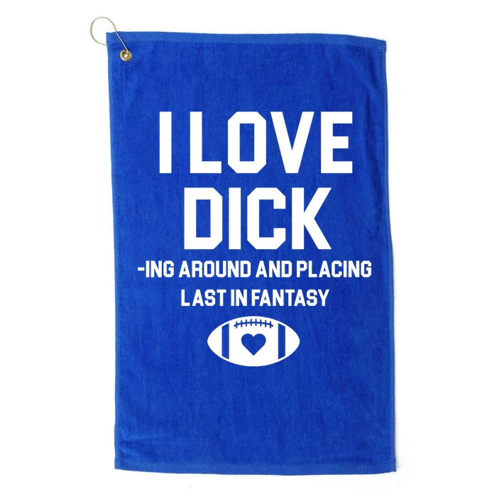 Last Place Fantasy Football Funny Platinum Collection Golf Towel