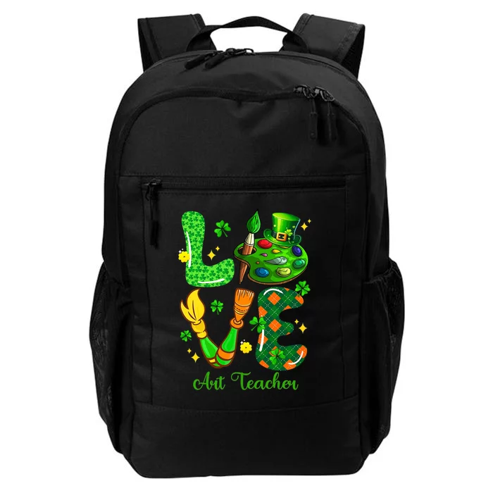 Love Art Teacher St. PatrickS Day Teaching Tools Shamrocks Daily Commute Backpack