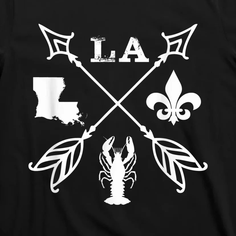 Louisiana arrow t shirt New Orleans Mardi Gras Tshirt T-Shirt