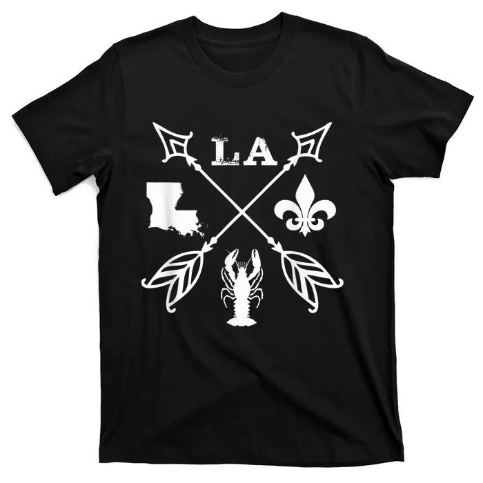 Louisiana arrow t shirt New Orleans Mardi Gras Tshirt T-Shirt