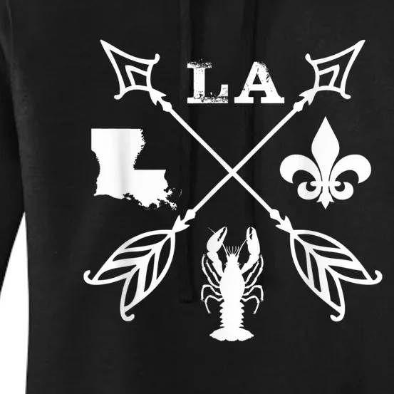 Louisiana arrow t shirt New Orleans Mardi Gras Tshirt Women's Pullover Hoodie