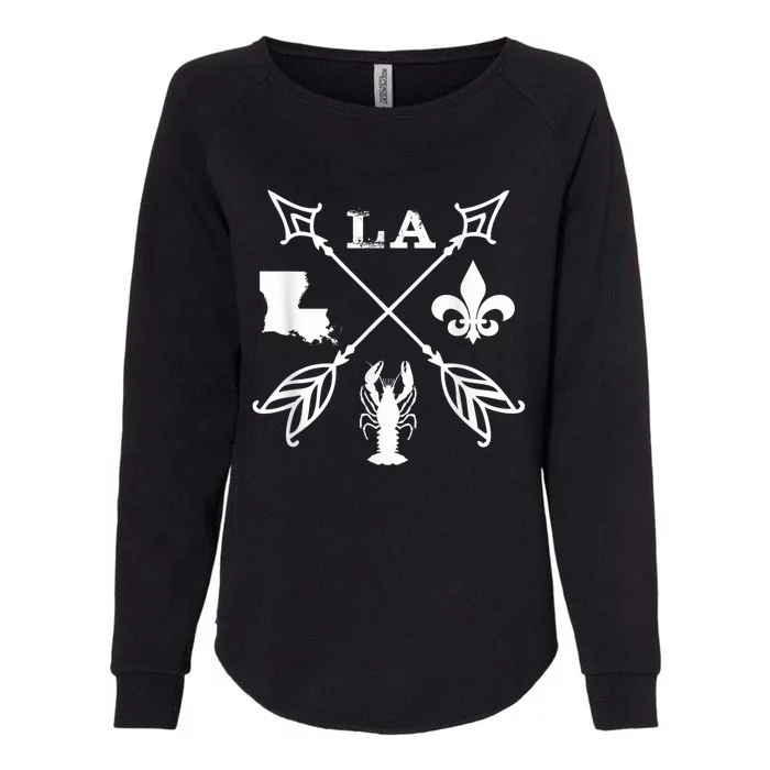 Louisiana arrow t shirt New Orleans Mardi Gras Tshirt Womens California Wash Sweatshirt