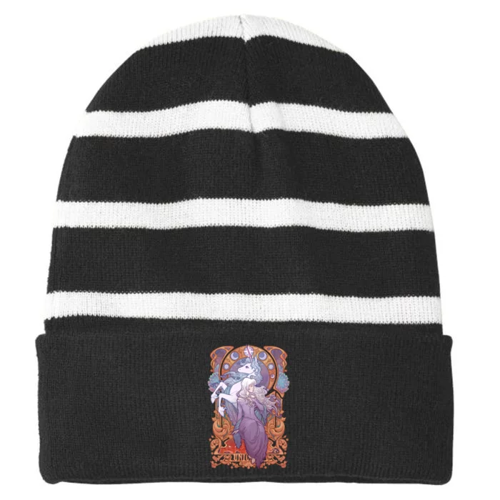 Lady Amalthea The Last Unicorn Striped Beanie with Solid Band