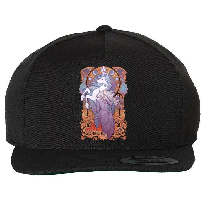 Lady Amalthea The Last Unicorn Wool Snapback Cap