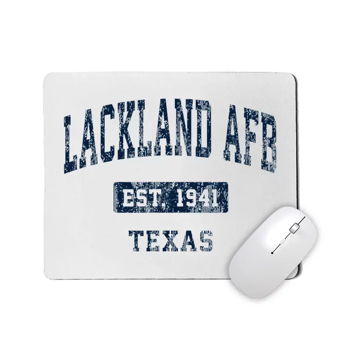 Lackland Afb Texas Tx Vintage Sports Established Mousepad