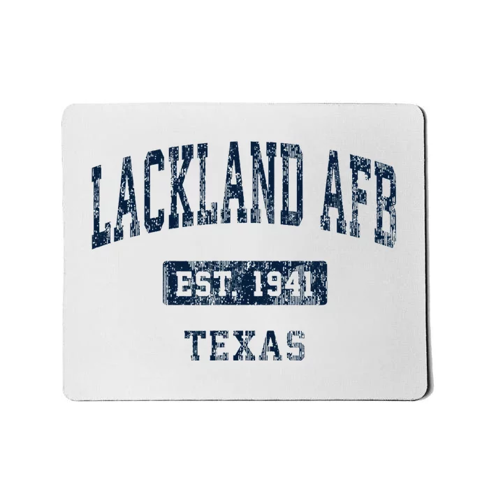 Lackland Afb Texas Tx Vintage Sports Established Mousepad