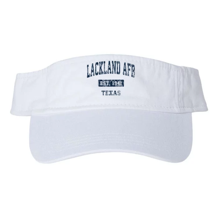 Lackland Afb Texas Tx Vintage Sports Established Valucap Bio-Washed Visor